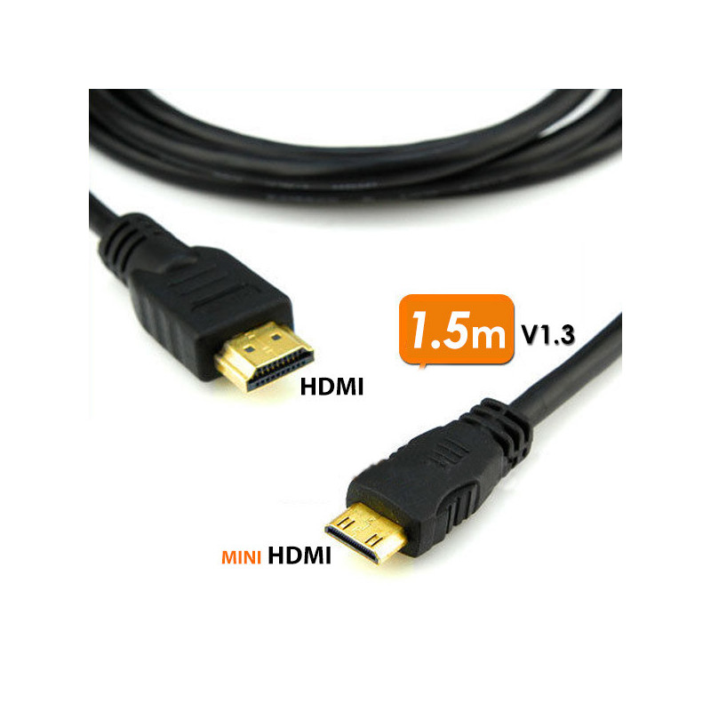 Mini HDMI to HDMI 2M HDTV HDDV V1.3 Type C/A for Android Mobile Phone or Tablet