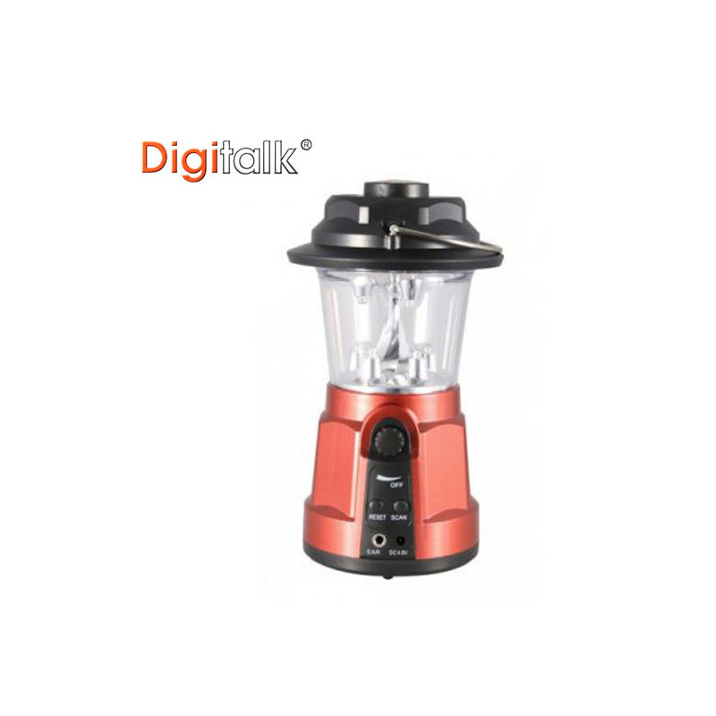 Portable Dynamo LED Lantern Radio with Built-In Compass