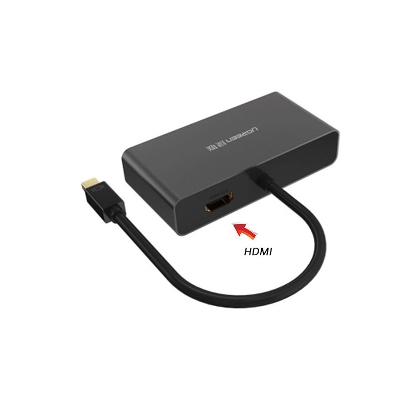 UGREEN 3-in-1 Mini DisplayPort to HDMI&VGA&DVI converter - black (10440)