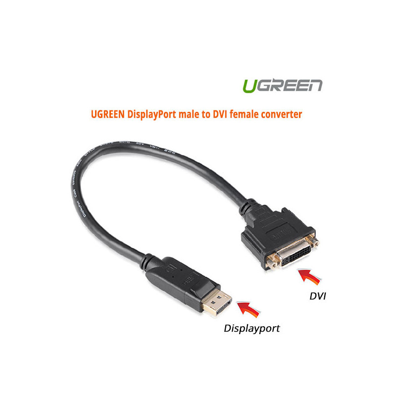 UGREEN DisplayPort male to DVI female converter (20405)