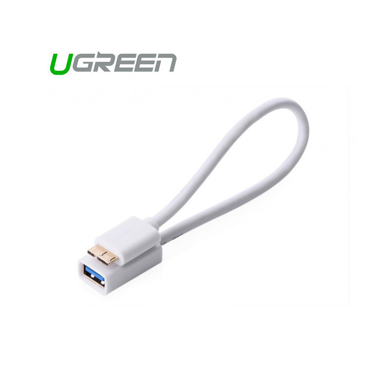 UGREEN Micro USB 3.0 OTG Cable For Samsung Note 3/S4/S5 - White (10817)