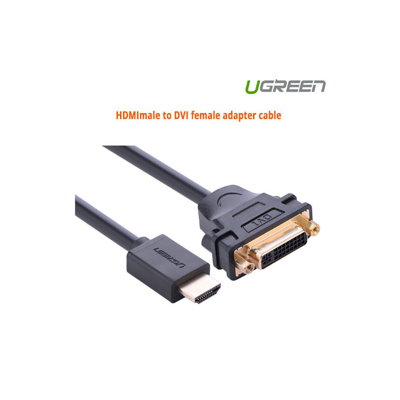 UGREEN 20136 HDMI male to DVI female adapter cable (15cm)