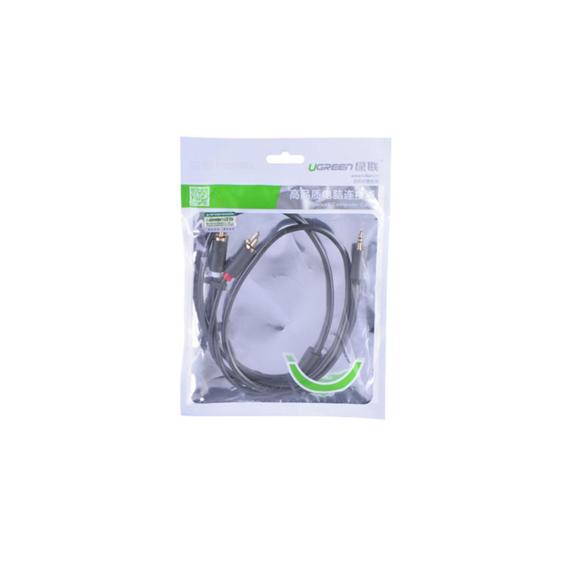 UGREEN 3.5mm male to 2RCA male cable 2M (10510)