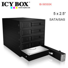 ICY BOX IB-565SSK Backplane for 5x 3.5" SATA or SAS HDD in 3x 5.25"