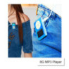 Mini Clip 16G MP3 Music Player With USB Cable & Earphone Black