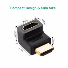UGreen HDMI female to female adapter (90 Degree Up)