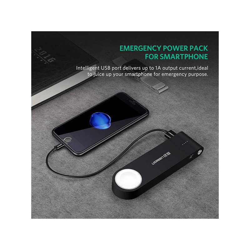 UGREEN Apple i-Watch 2200mAh Black Power Bank (20844)