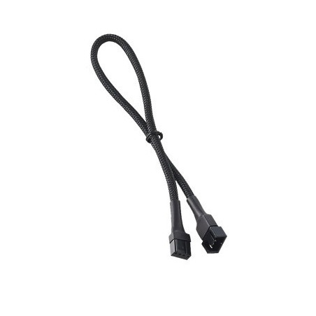 High Quality  Single Sleeve 4-Pin Fan Extension Black 30cm