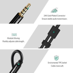 UGREEN 3.5mm Male to Dual 3.5mm FemaleHeadset Splitter White (10789)
