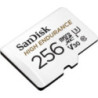 SANDISK HIGH ENDURANCE MICROSDHC CARD SQQNR 256G UHS-I C10 U3 V30 100MB/S R 40MB/S W SD ADAPTOR SDSQQNR-256G-GN6IA