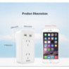 HUNTKEY SAC207 SMART WALL CHARGER with 2 AC and 2 USB combined 2.4A (TWIN PACK)