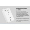 HUNTKEY SAC207 SMART WALL CHARGER with 2 AC and 2 USB combined 2.4A (TWIN PACK)