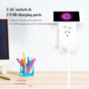 HUNTKEY SAC207 SMART WALL CHARGER with 2 AC and 2 USB combined 2.4A (TWIN PACK)
