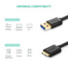 UGREEN USB 3.0 A Male to Micro USB 3.0 Male Cable - Black 0.5M (10840)