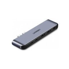 UGREEN 50775 Dual Type-C 5 in 1 Adapter (3xUSB3.0, USB-C Female, PD Converter)