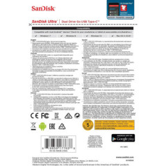 SanDisk 256GB Ultra Dual Go  USB 3.1 Type-C Flash Drive -SDDDC3-256G