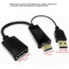 High Qualtiy HDMI (Source , input ) to DP (Display port, output, monitor etc ..) converter Cable with USB power Support 4K X 2K 