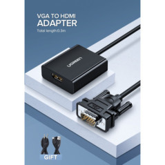 UGREEN VGA to HDMI Converter BLACK 60814
