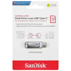 SANDISK 128G SDDDC4-128G-G46  Ultra Dual Drive Luxe USB3.1 Type-C (150MB) New