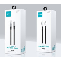 KIVEE CB103 iPhone 8-pin Charging Cable 1M Black/Silver