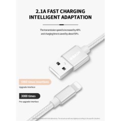 KIVEE CH061 USB to 3 IN 1 Charging Cable 1.2M Silver