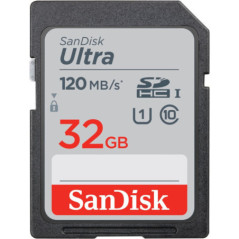 SanDisk Ultra 32GB SDHC UHS-I Class 10 U1 Memory Card - 120MB/s