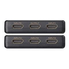 Simplecom CM305 Ultra HD 5 Way HDMI Switch 5 IN 1 OUT Splitter 4K@60Hz