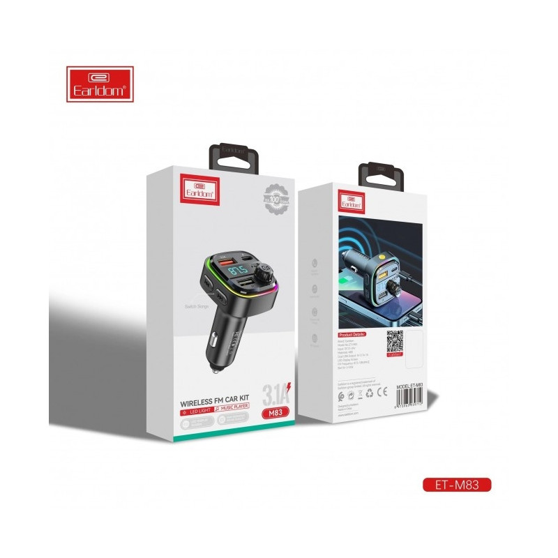Earldom M83 Wireless Car Kit FM Transmitter