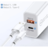 BDI 25W PD Quick Charger AU plug with USB and Type C Port  SDC-25WACB -2pack