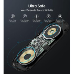 Choetech T570-S 2-in-1 Wireless Charger, 10W Max Wireless Charging Pad with Adapter for Galaxy Watch