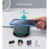 Choetech T570-S 2-in-1 Wireless Charger, 10W Max Wireless Charging Pad with Adapter for Galaxy Watch