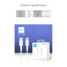KIVEE CT206 USB-C Male to Lightning Male Charging cable 1m
