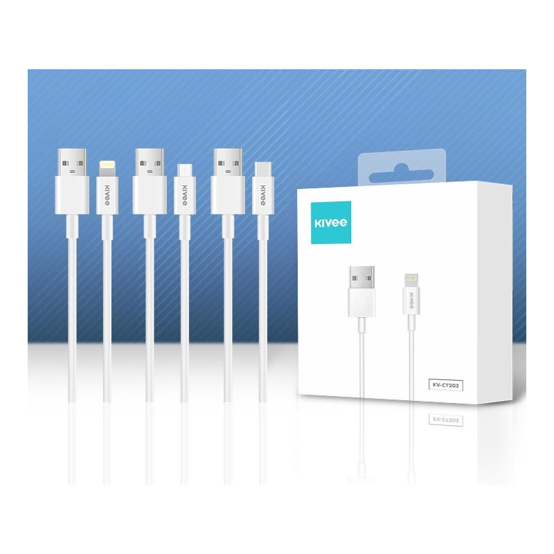 Kivee CT203 USB2.0 to iPhone 8-pin Charging Cable 1M