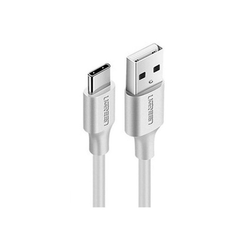 UGREEN 60123 USB 2.0 Type-A to Type-C Male Nickel Plated 2M (White)