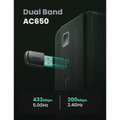 UGREEN 20204 AC650 Dual Band USB WLAN Adapter