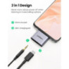 UGREEN 70312 2-in-1 USB C to C and 3.5mm Adapter