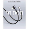 UGREEN 80714 USB-C 2.0 to Angle USB-C Cable Black 3M