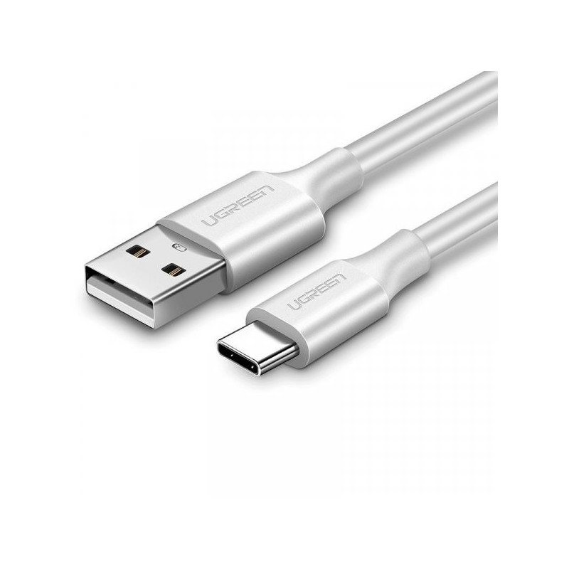 UGREEN 60121 USB 2.0 Type-A to Type-C Male Nickel Plated Cable 1M (White)