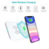 CHOETECH T511-S Qi Certified 10W/7.5W Fast Wireless Charger Pad (White)