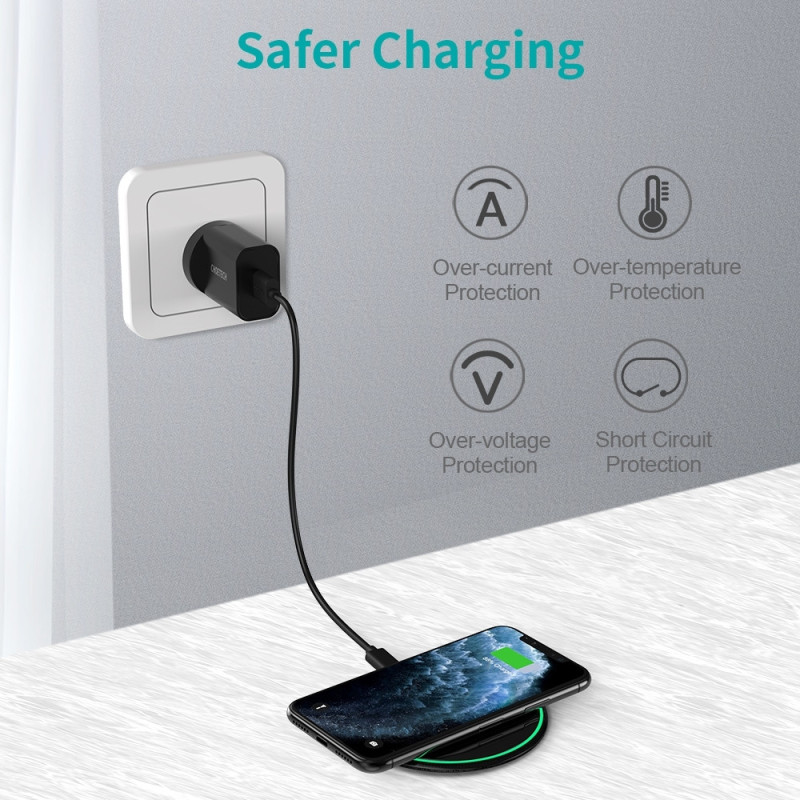 CHOETECH T559-F 15W Wireless Charging Pad with AC Adapter