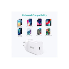 CHOETECH MIX00109 USB-C PD 20W AC Charger Adapter 2-Pack White