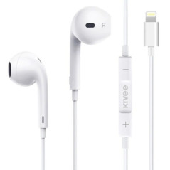 KIVEE MT30 Half in Ear Hi-Fi Stereo Earphone 1.2M White