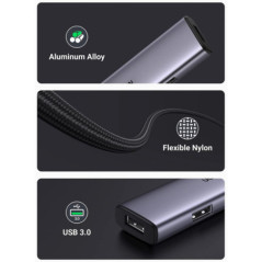 UGREEN 20805 USB 3.0 4-Port Hub with USB-C Power Port