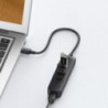 UGREEN 20984 USB 2.0 to 3xUSB2.0 with RJ45 (100Mbps) Ethernet Adapter (Black)
