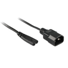 1M USB 2.0 AM/AF 28+24AWG Cable in Black