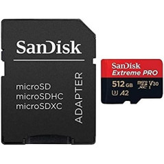 SanDisk 512GB Extreme PRO microSDXC UHS-I Card SDSQXCD-512G-GN6MA