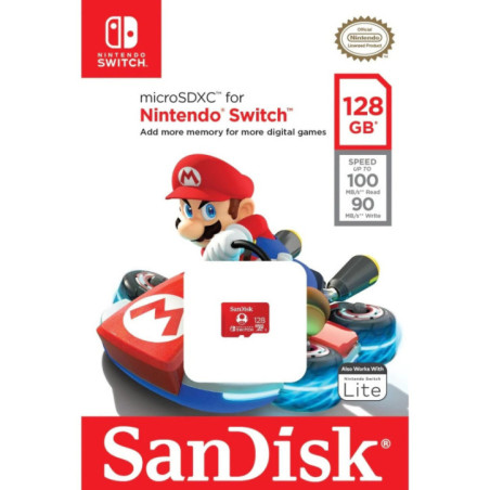 SanDisk 128GB Nintendo-Licensed microSD Card for Nintendo Switch SDSQXAO-128G-GN3ZN
