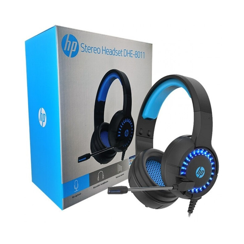 HP DHE-8011UM USB + 3.5mm with LED Stereo Gaming Headset