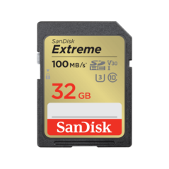 SanDisk 32GB Extreme SD UHS-I Card (SDSDXVT-032G-GNCIN)