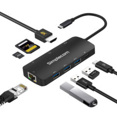 USB-C Type-C SuperSpeed 8-in-1 Multiport Hub Adapter HDMI 2.0 Docking Station